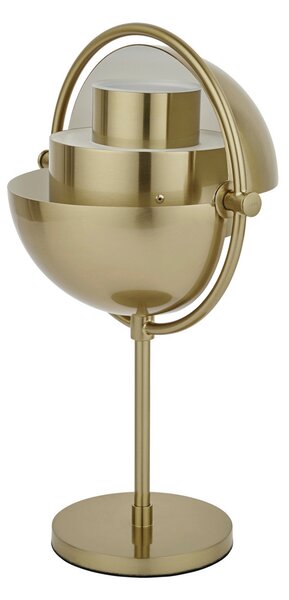 GUBI Lampa de masă cu baterie Gubi Multi-Lite, alamă/alamă, 30 cm, reglabil, Auriu / Alamă, Camera de zi / sufragerie, Metal, Design