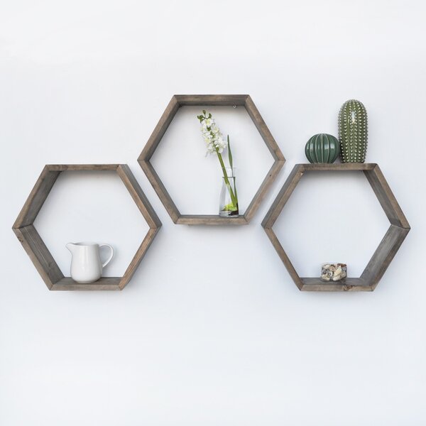 Rafturi perete, Timber Strength, UnicUtil, 40 x 40 x 10 cm, Nuc