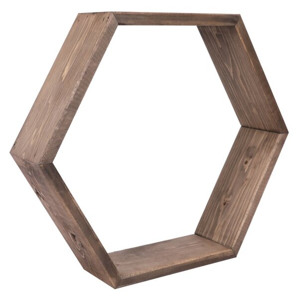 Rafturi perete, Timber Strength, UnicUtil, 40 x 40 x 10 cm, Nuc