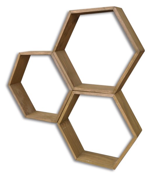 Rafturi perete, Timber Strength, UnicUtil, 40 x 40 x 10 cm, Nuc