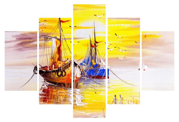 Tablou - Pictură barcă (150x105 cm)
