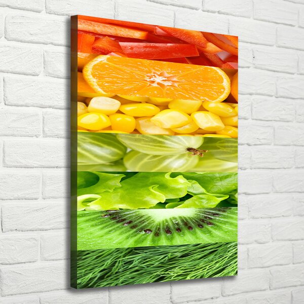Tablou pe pânză canvas Fructe si legume