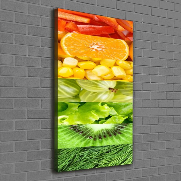 Tablou pe pânză canvas Fructe si legume