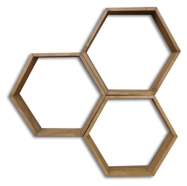 Rafturi perete, Timber Strength, UnicUtil, 40 x 40 x 10 cm, Nuc