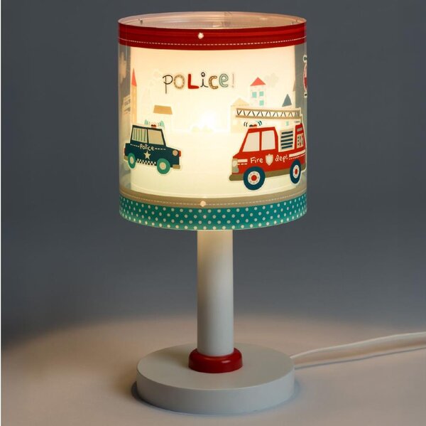 Dalber 60611N – lampă de veghe LED pentru copii POLICE, 1xG4/4W/230V, multicoloră