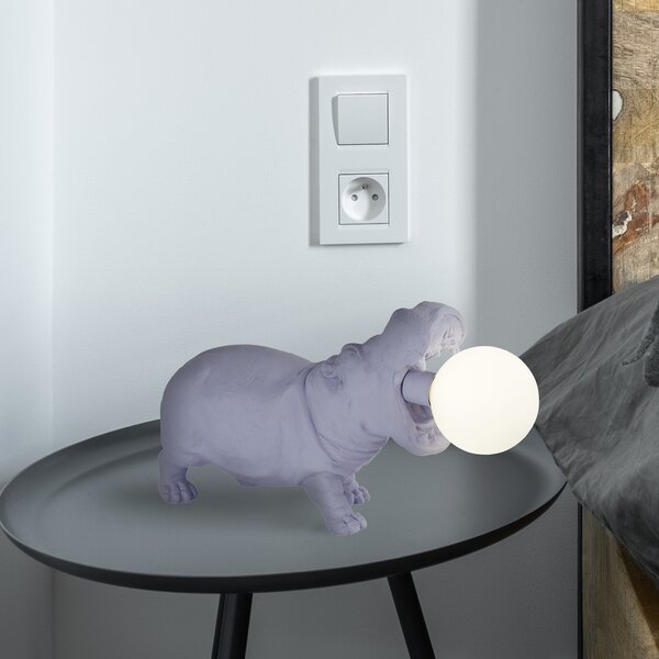 Searchlight Lampă de masă X Hippo, Violet, Camera de zi / sufragerie, Plastic