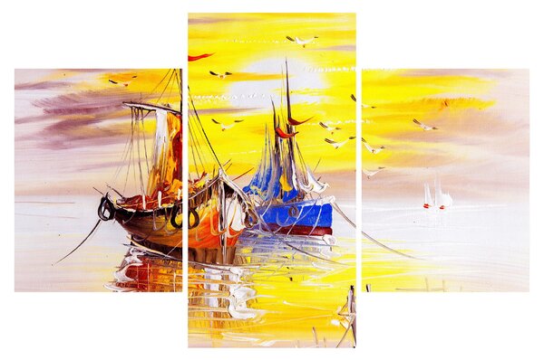 Tablou - Pictură barcă (90x60 cm)