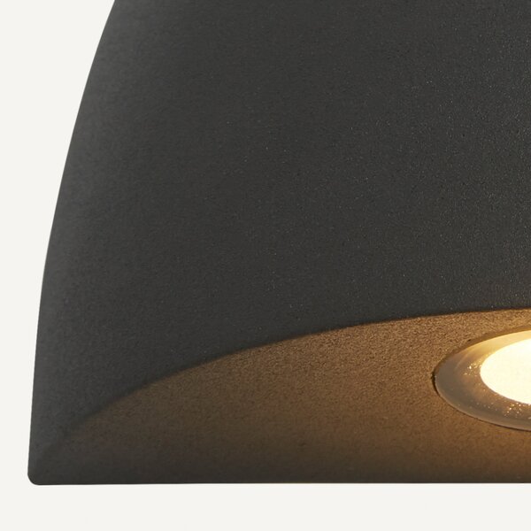 Searchlight Aplică cu LED-uri pentru exterior X Sentinel, IP54, Negru, Aluminiu, Modern