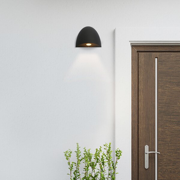 Searchlight Aplică cu LED-uri pentru exterior X Sentinel, IP54, Negru, Aluminiu, Modern