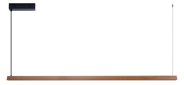 Immax NEO 07305L - Lustră LED dimabilă pe cablu MADEIRA, 44W/230V, Wi-Fi Tuya, 202 cm, stejar