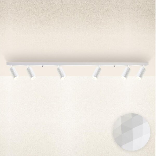 Brilagi - Spot aplicat SELE DIAMANT 6xGU10/30W/230V alb