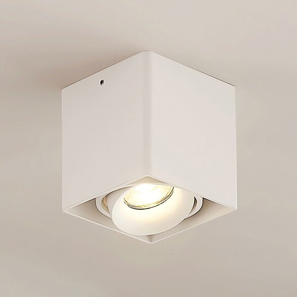 Arcchio Kubika downlight GU10, 1 bec, alb, reglabil, Alb, Hol, Metal, Modern