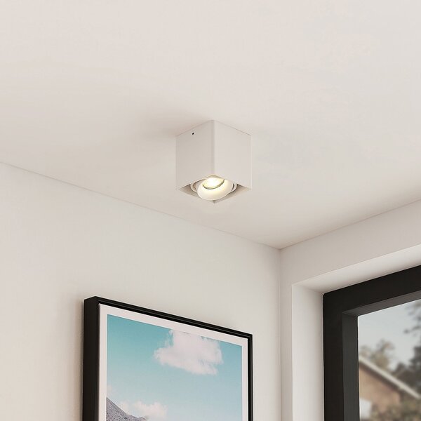 Arcchio Kubika downlight GU10, 1 bec, alb, reglabil, Alb, Hol, Metal, Modern