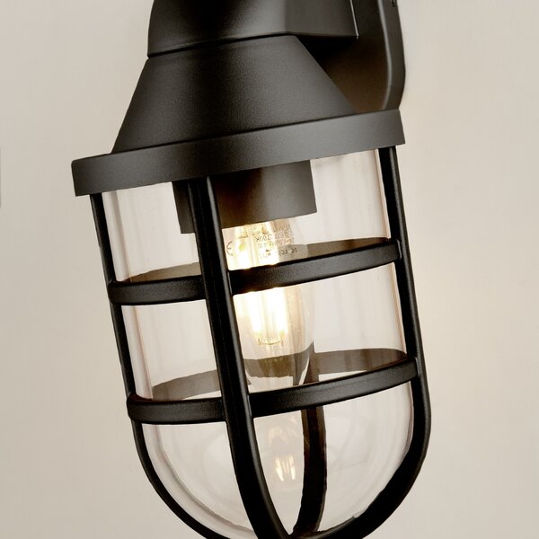Searchlight Aplică de exterior X Seaside, negru, IP44, reglabil, Negru, Plastic, Modern