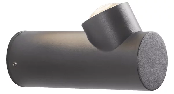 Viokef Aplică de exterior cu LED Vox, gri închis, Gri, Aluminiu, Modern, Perete rotund