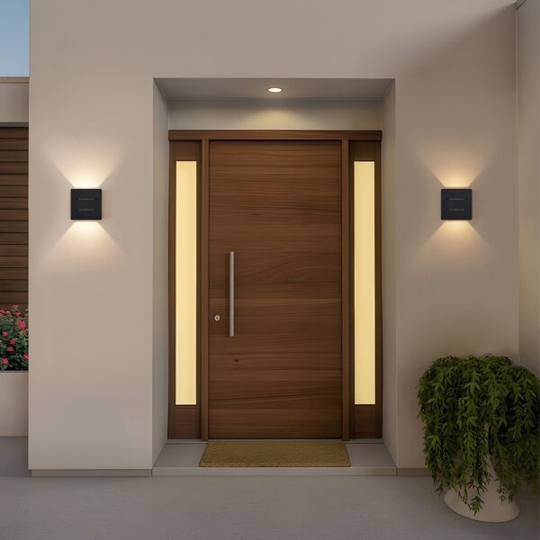 Immax 08520L - Aplica LED de perete pentru exterior LUXLINE, 6W, 230V, 3000K, IP54, negru