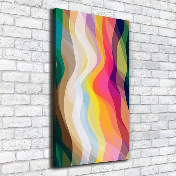 Pictură pe pânză valuri abstracte