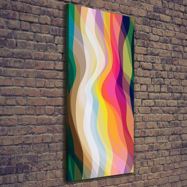 Pictură pe pânză valuri abstracte