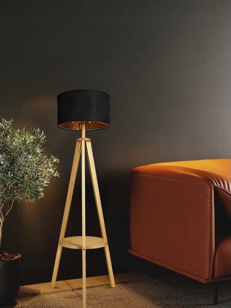 Lampă de podea 1xE27/40W/230V neagră