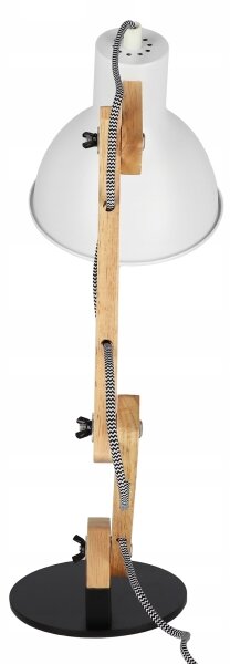 Lampă de masă 1xE27/40W/230V albă/neagră