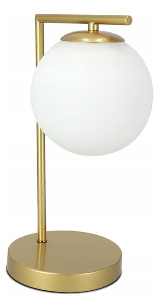 Lampă de masă 1x E27, 40 W, 230 V, auriu/alb
