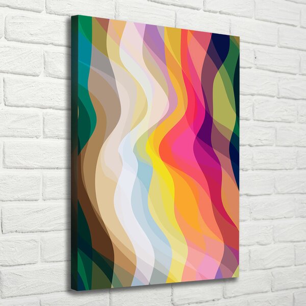 Pictură pe pânză valuri abstracte