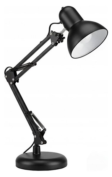 Lampă de birou 2-în-1 cu clemă 1xE27/60W/230V neagră