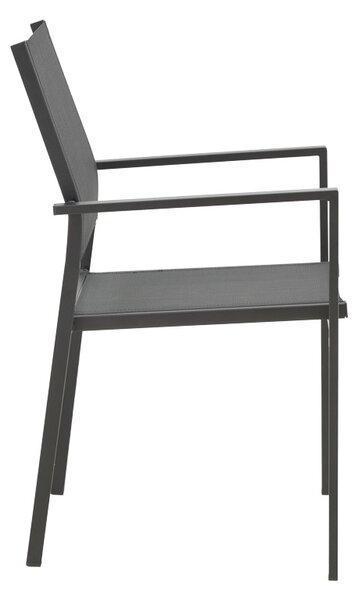 Set masa si scaune 3 buc de gradina Confidence Pako World Negru 60x60x70 cm