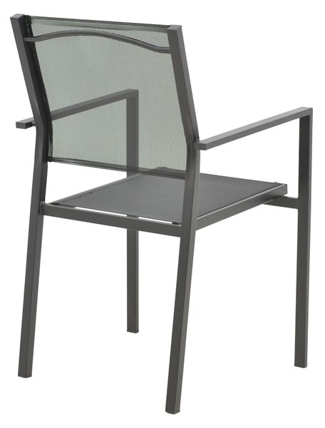 Set masa si scaune 3 buc de gradina Confidence Pako World Negru 60x60x70 cm