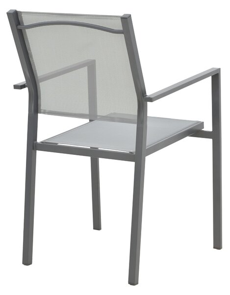 Set de 3 buc masa si scaune de gradina Watson Confidence A metal antracit 60x60x70 cm