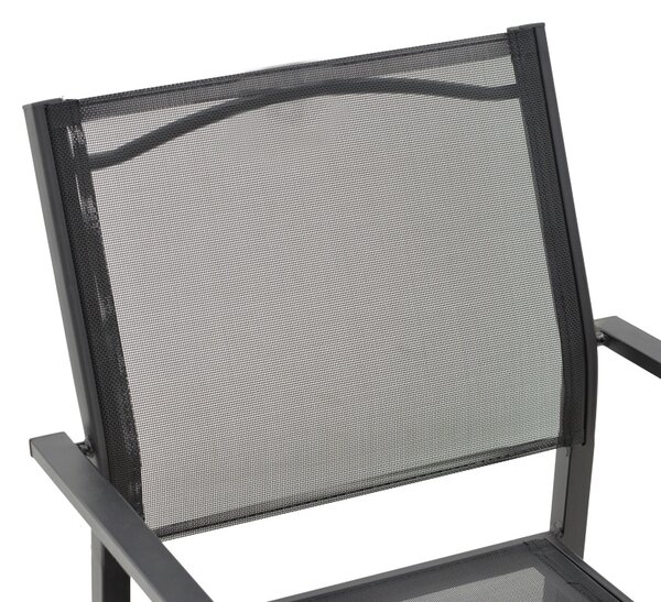 Fotoliu de Gradina Model Confidence, Negru, 54x54x86 cm
