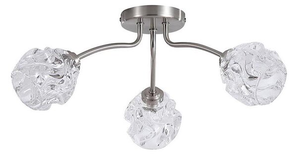 Searchlight 11523-3SN - Plafonieră aplicată ASTRAL, 3x G9/33W/230V, crom mat