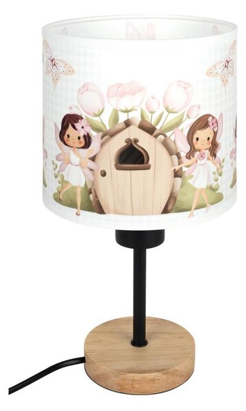 Brilagi - Lampă de masă BOBO WOOD 1xE27/25W/230V stejar/negru/alb/roz/zâne