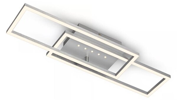 Brilo - Plafonieră LED dimabilă, 30W, 230V, 3000K, crom mat