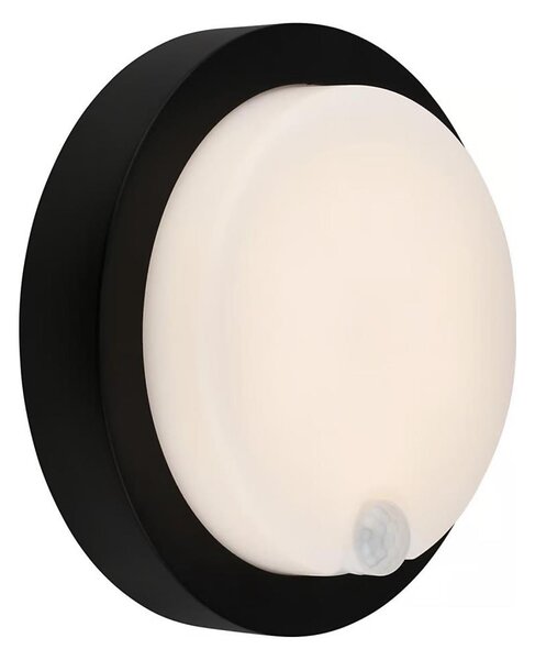 Brilo - Aplică LED reîncărcabilă de exterior cu senzor, 4W/5V, 4400 mAh, IP44, negru