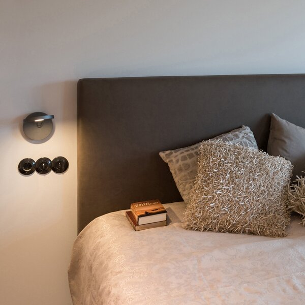 Artemide Demetra Spotlight aplică 3.000K gri, Negru, Camera de zi / sufragerie, Metal, Design