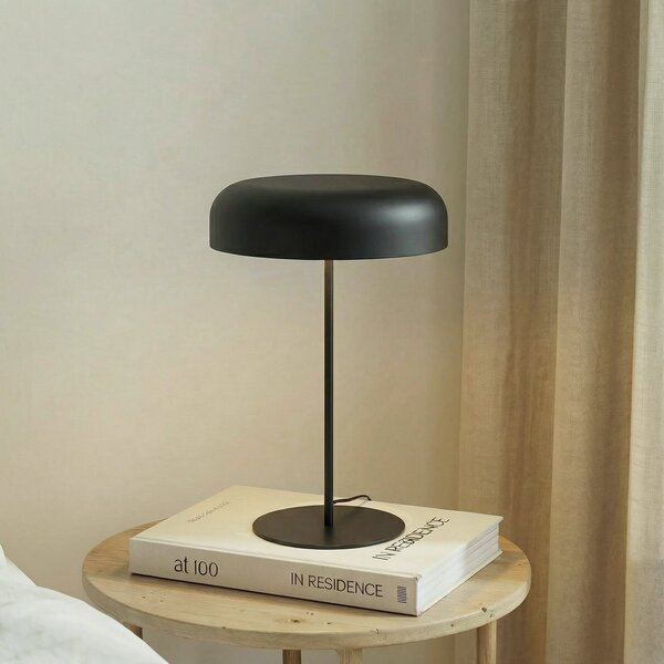Lindby Lampă de masă Edion, negru nisip, metal, Negru, Camera de zi / sufragerie, Metal, Modern