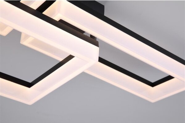 Searchlight 28612BK - Lampă de tavan LED dimabilă WALL ART II LED/30W/230V 32x60 cm