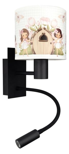Brilagi - Lampă LED Flex. BOBO 1xE27/25W/230V + LED/3W neagră/albă/roz/zâne