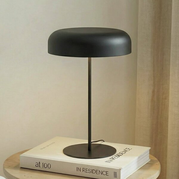Lindby Lampă de masă Edion, negru nisip, metal, Negru, Camera de zi / sufragerie, Metal, Modern