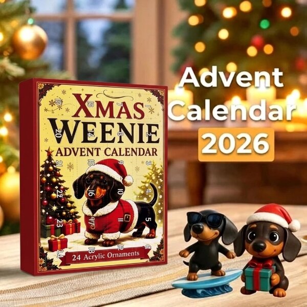 Dachsxmas™ Calendar De Advent Teckel De 24 De Zile