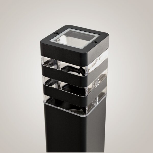 Lampă de exterior SANTA 1xE27/60W/230V, 50 cm, IP54, negru