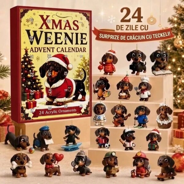 Dachsxmas™ Calendar De Advent Teckel De 24 De Zile