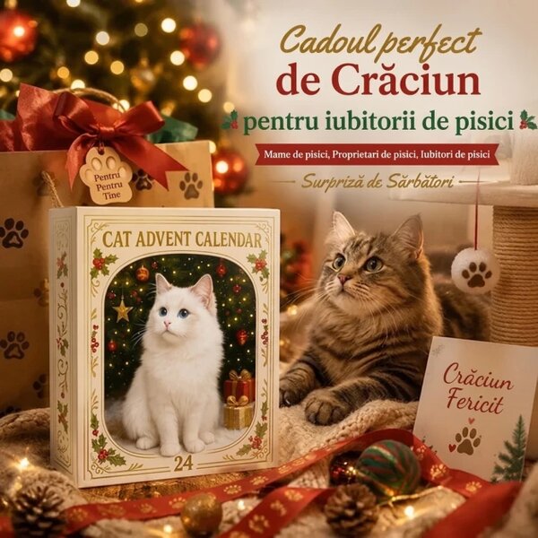 Adventkitty™ Calendar De Advent Cu Pisici 3d