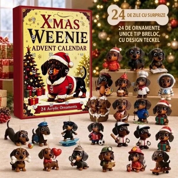 Dachsxmas™ Calendar De Advent Teckel De 24 De Zile