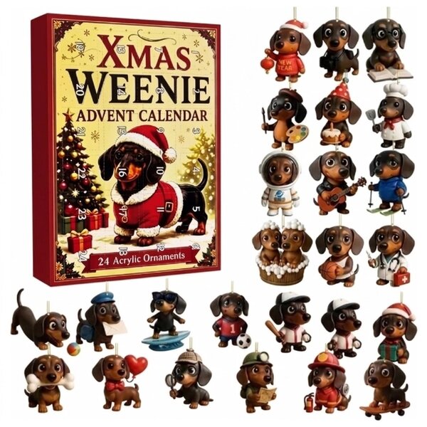 Dachsxmas™ Calendar De Advent Teckel De 24 De Zile