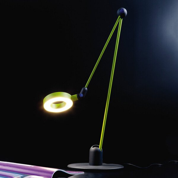 Martinelli Luce L'amica lampă masă LED, fistic, Verde, Camera de zi / sufragerie, Metal, Design