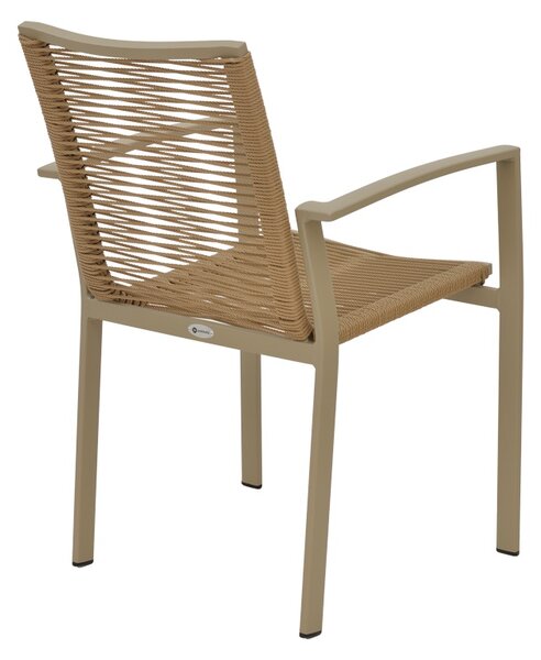 Fotoliu de Gradina Model Jonian, Natural/Champagne, 57x63x83 cm
