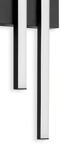 Telefunken - Aplica LED de exterior pentru perete 2xLED/4W/230V IP44 negru