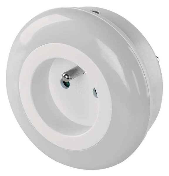 Lampă de veghe LED cu senzor și priză LED/0,3W/230V